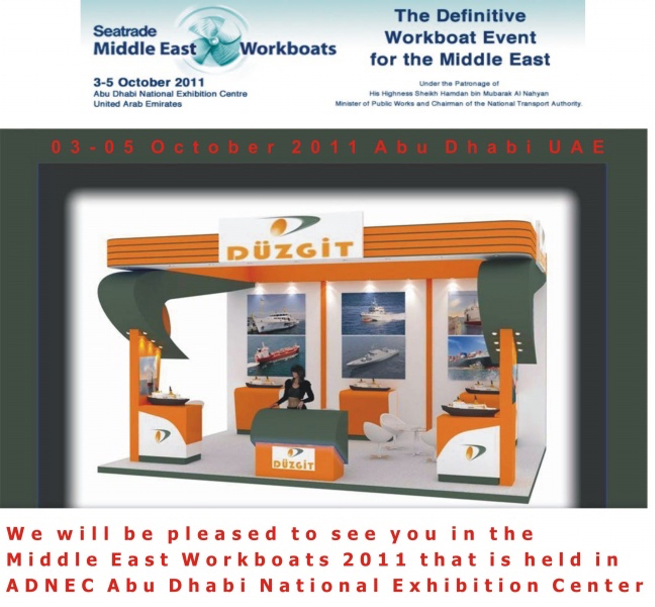 Düzgit Yalova Tersanesi, Middle East Workboats Exhibition 2011’de Yer Aldı